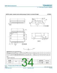 浏览型号TDA8922CTH的Datasheet PDF文件第34页