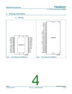 浏览型号TDA8922CTH的Datasheet PDF文件第4页