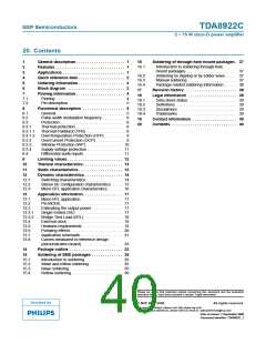 浏览型号TDA8922CTH的Datasheet PDF文件第40页