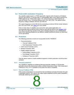 浏览型号TDA8922CTH的Datasheet PDF文件第8页