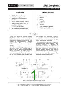 浏览型号THAT4301的Datasheet PDF文件第1页