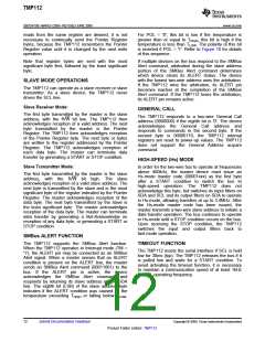 浏览型号TMP112AIDRLR的Datasheet PDF文件第12页