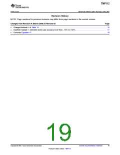 浏览型号TMP112AIDRLR的Datasheet PDF文件第19页
