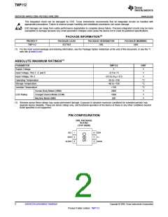 浏览型号TMP112AIDRLR的Datasheet PDF文件第2页