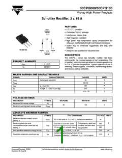 浏览型号30CPQ100的Datasheet PDF文件第1页