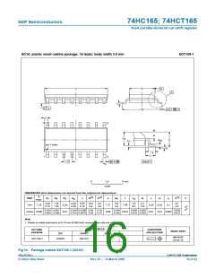 浏览型号74HC165BQ的Datasheet PDF文件第16页