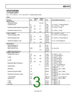 浏览型号ADG1419BRMZ的Datasheet PDF文件第3页