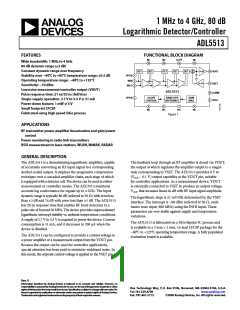 浏览型号ADL5513ACPZ-R2的Datasheet PDF文件第1页