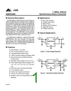 浏览型号AME5248A的Datasheet PDF文件第1页