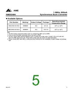 浏览型号AME5248A的Datasheet PDF文件第5页