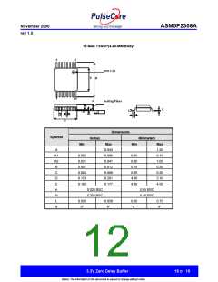 浏览型号ASM5P2308AF-2-16-ST的Datasheet PDF文件第12页
