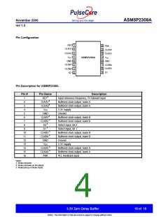 浏览型号ASM5P2308AF-2-16-ST的Datasheet PDF文件第4页