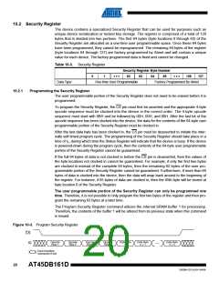 浏览型号AT45DB161D_09的Datasheet PDF文件第20页