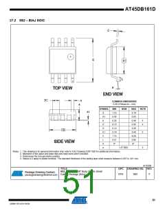 浏览型号AT45DB161D_09的Datasheet PDF文件第51页