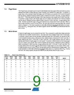 浏览型号AT45DB161D-TU的Datasheet PDF文件第9页