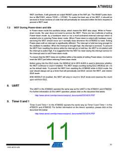 浏览型号AT89S52-33AU的Datasheet PDF文件第11页