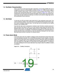 浏览型号AT89S52-33AU的Datasheet PDF文件第19页