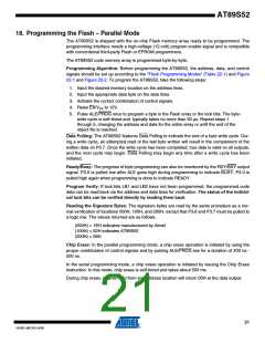 浏览型号AT89S52-33AU的Datasheet PDF文件第21页