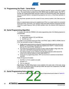 浏览型号AT89S52-33AU的Datasheet PDF文件第22页