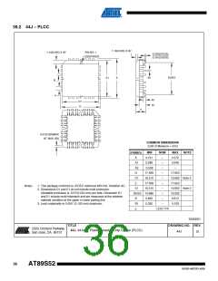 浏览型号AT89S52-33AU的Datasheet PDF文件第36页