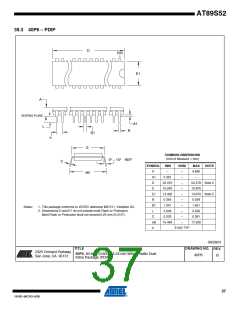 浏览型号AT89S52-33AU的Datasheet PDF文件第37页