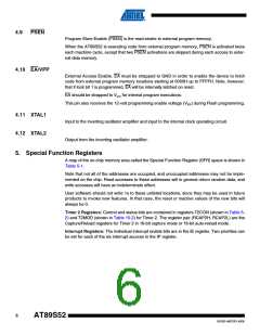 浏览型号AT89S52-33AU的Datasheet PDF文件第6页