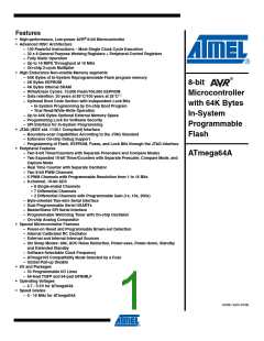 浏览型号ATMEGA64A-AU的Datasheet PDF文件第1页