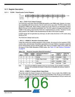 浏览型号ATMEGA64A-AU的Datasheet PDF文件第106页