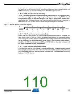浏览型号ATMEGA64A-AU的Datasheet PDF文件第110页