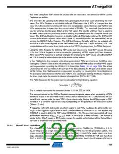 浏览型号ATMEGA64A-AU的Datasheet PDF文件第126页