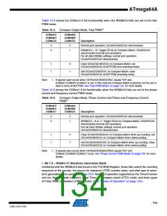 浏览型号ATMEGA64A-AU的Datasheet PDF文件第134页