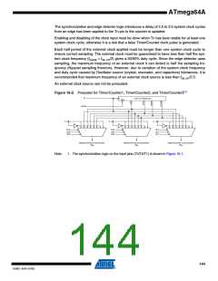 浏览型号ATMEGA64A-AU的Datasheet PDF文件第144页