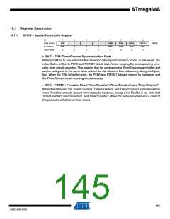 浏览型号ATMEGA64A-AU的Datasheet PDF文件第145页