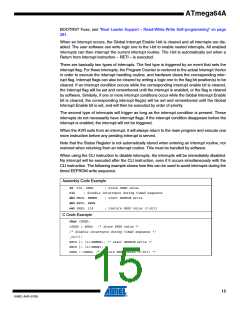 浏览型号ATMEGA64A-AU的Datasheet PDF文件第15页