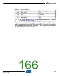 浏览型号ATMEGA64A-AU的Datasheet PDF文件第166页