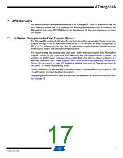 浏览型号ATMEGA64A-AU的Datasheet PDF文件第17页
