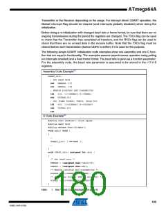 浏览型号ATMEGA64A-AU的Datasheet PDF文件第180页