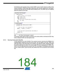 浏览型号ATMEGA64A-AU的Datasheet PDF文件第184页