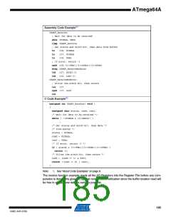 浏览型号ATMEGA64A-AU的Datasheet PDF文件第185页