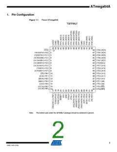 浏览型号ATMEGA64A-AU的Datasheet PDF文件第2页