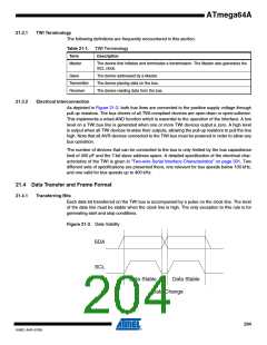 浏览型号ATMEGA64A-AU的Datasheet PDF文件第204页