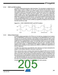 浏览型号ATMEGA64A-AU的Datasheet PDF文件第205页