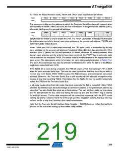 浏览型号ATMEGA64A-AU的Datasheet PDF文件第219页