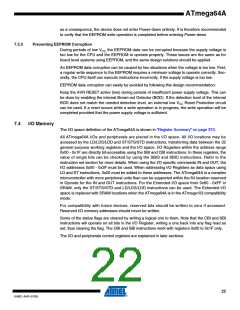 浏览型号ATMEGA64A-AU的Datasheet PDF文件第22页