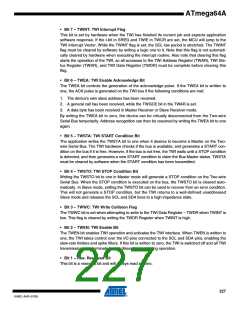 浏览型号ATMEGA64A-AU的Datasheet PDF文件第227页