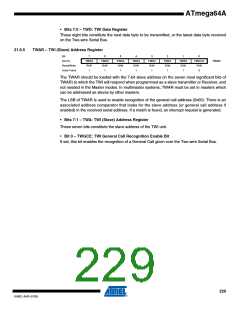 浏览型号ATMEGA64A-AU的Datasheet PDF文件第229页