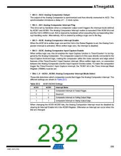 浏览型号ATMEGA64A-AU的Datasheet PDF文件第232页