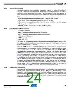 浏览型号ATMEGA64A-AU的Datasheet PDF文件第24页