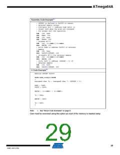 浏览型号ATMEGA64A-AU的Datasheet PDF文件第29页