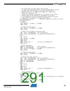 浏览型号ATMEGA64A-AU的Datasheet PDF文件第291页